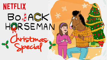 Netflix box art for BoJack Horseman Christmas Special